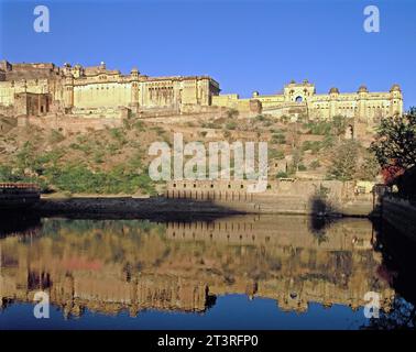 India. Rajasthan. Vicino a Jaipur. Amber Fort. Foto Stock
