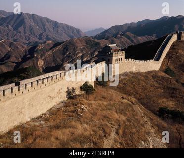 Cina. Zona di Pechino. La grande Muraglia. Foto Stock