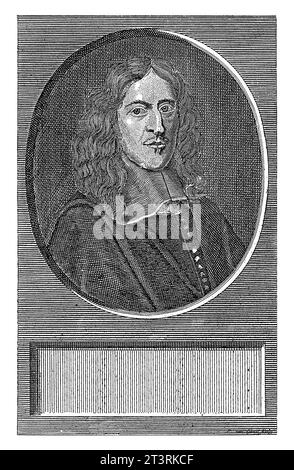 Ritratto di Johan de Witt, Pieter van Gunst, 1672 - 1731 Johan de Witt, Gran Pensionario della regione d'Olanda. Foto Stock