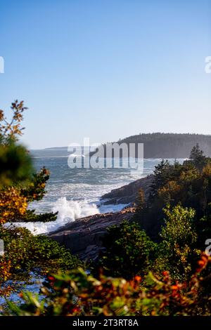 Maine costiero nel Parco Nazionale dell'Acadia Foto Stock