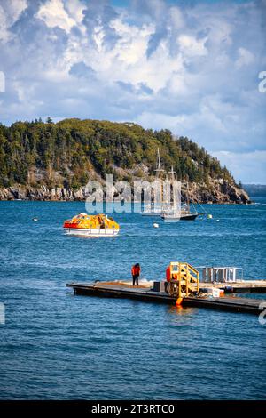 Bar Harbor Maine in autunno Foto Stock