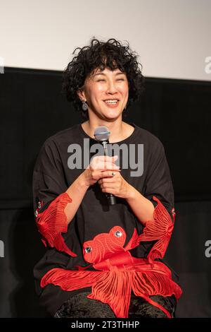 Tokyo, Giappone. 26 ottobre 2023. Regista Midori Sangoumi, 26 ottobre 2023 - Tokyo International Film Festival 2023 : 99% CloudyAlways Q&A tenutosi a Tokyo, Giappone. Crediti: Keiichi Miyashita/AFLO/Alamy Live News Foto Stock