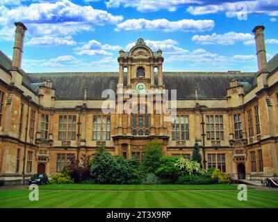 Scuole d'esame.Oxford. Ingresso frontale su Merton Street. Oxf Foto Stock