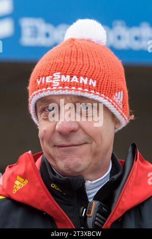 Norbert Loch Bundestrainer Rodeln Viessmann Rodel Welt Cup a Koenigssee, Deutschland AM 03.01.2015 Foto Stock