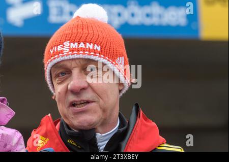 Norbert Loch Bundestrainer Rodeln Viessmann Rodel Welt Cup a Koenigssee, Deutschland AM 03.01.2015 Foto Stock