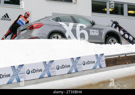 BMW Viessmann Rodel Welt Cup a Koenigssee, Deutschland AM 03.01.2015 Foto Stock