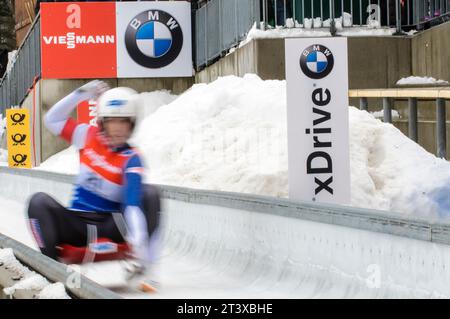 BMW Viessmann Rodel Welt Cup a Koenigssee, Deutschland AM 03.01.2015 Foto Stock