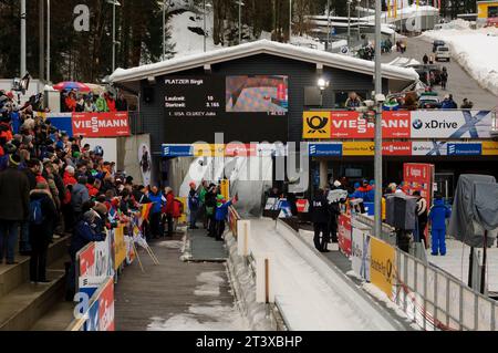 BMW Viessmann Rodel Welt Cup a Koenigssee, Deutschland AM 03.01.2015 Foto Stock