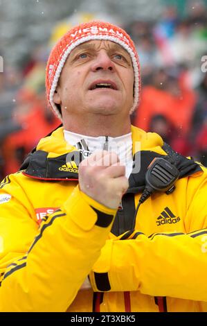 Norbert Loch Bundestrainer Rodeln Viessmann Rodel Welt Cup Herren a Koenigssee, Deutschland AM 04.01.2015 Foto Stock