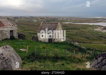 Cnoc Fola, noto anche come Bloody Foreland, è un punto panoramico situato sulla Wild Atlantic Way nella contea di Donegal, in Irlanda. Foto Stock