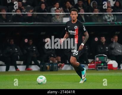 Francoforte, Deutschland. 26 ottobre 2023. 26 ottobre 2023, Deutsche Bank Park, Francoforte, Europa Conference League, Eintracht Frankfurt vs HJK Helsinki, nella foto Tuta (Francoforte) credito: dpa/Alamy Live News Foto Stock