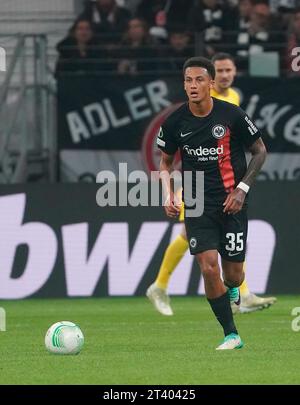 Francoforte, Deutschland. 26 ottobre 2023. 26 ottobre 2023, Deutsche Bank Park, Francoforte, Europa Conference League, Eintracht Frankfurt vs HJK Helsinki, nella foto Tuta (Francoforte) credito: dpa/Alamy Live News Foto Stock