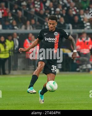 Francoforte, Deutschland. 26 ottobre 2023. 26 ottobre 2023, Deutsche Bank Park, Francoforte, Europa Conference League, Eintracht Frankfurt vs HJK Helsinki, nella foto Tuta (Francoforte) credito: dpa/Alamy Live News Foto Stock