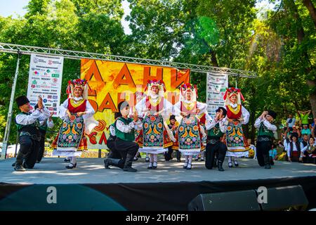 12 08 2023 Bela Palanka, Serbia, "Days of Banice" è un evento gastro-turistico di carattere competitivo e nutre i costumi, la cultura e le tradizioni Foto Stock