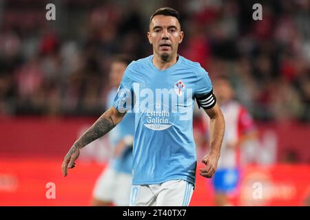 Girona, Spagna. 27 ottobre 2023. Iago Aspas del RC Celta durante la partita la Liga EA Sports tra Girona FC e RC Celta ha giocato al Montilivi Stadium il 27 ottobre 2023 a Girona, in Spagna. (Foto di Bagu Blanco/PRESSINPHOTO) crediti: PRESSINPHOTO SPORTS AGENCY/Alamy Live News Foto Stock