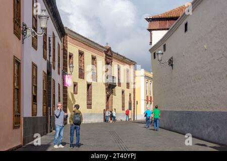 Casa de los Capitanes Generales, Calle Obispo Rey Redondo, San Cristóbal de la Laguna, Tenerife, Isole Canarie, Regno di Spagna Foto Stock