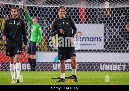 Breda, Paesi Bassi. 27 ottobre 2023. BREDA, PAESI BASSI - OTTOBRE 27: Sigurd Haugen del NAC Breda durante la partita olandese Keuken Kampioen Divisie tra NAC Breda e Helmond Sport al Rat Verlegh Stadion il 27 ottobre 2023 a Breda, Paesi Bassi. (Foto di Gabriel Calvino Alonso/Orange Pictures) credito: Orange Pics BV/Alamy Live News Foto Stock