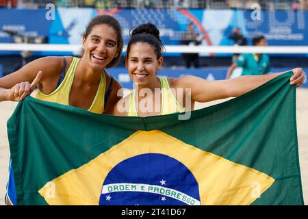 Santiago, Cile. 27 ottobre 2023. Giochi americani a Santiago, Cile, questo venerdì 27 ottobre 2023. Crediti: Rodolfo Buhrer/la Imagem/FotoArena/Alamy Live News Foto Stock