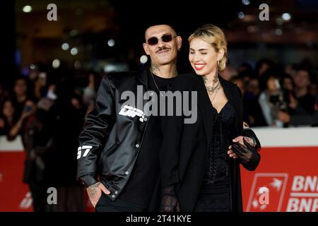 ROMA, ITALIA - OTTOBRE 27: Noyz Narcos, Ludovica Melisurgo assiste ad un Red carpet per il film 'CVLT' durante il 18° Festival del Cinema di Roma all'Auditorium P. Foto Stock