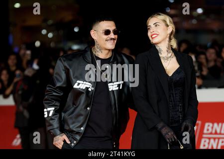 ROMA, ITALIA - OTTOBRE 27: Noyz Narcos, Ludovica Melisurgo assiste ad un Red carpet per il film 'CVLT' durante il 18° Festival del Cinema di Roma all'Auditorium P. Foto Stock