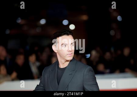 ROMA, ITALIA - OTTOBRE 27: Salmo partecipa ad un Red carpet per il film "CVLT" durante il 18° Festival del Cinema di Roma presso l'Auditorium Parco della musica di Octo Foto Stock