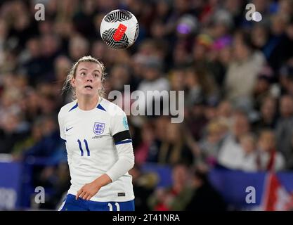 Leicester, Regno Unito. 27 ottobre 2023. Lauren Hemp d'Inghilterra durante la partita della UEFA Women's Nations League al King Power Stadium di Leicester. Il credito fotografico dovrebbe leggere: Andrew Yates/Sportimage Credit: Sportimage Ltd/Alamy Live News Foto Stock