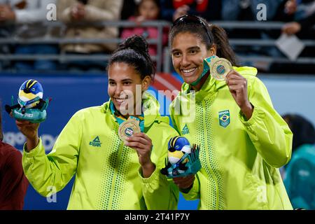 Santiago, Cile. 27 ottobre 2023. Giochi americani a Santiago, Cile, questo venerdì 27 ottobre 2023. Crediti: Rodolfo Buhrer/la Imagem/FotoArena/Alamy Live News Foto Stock