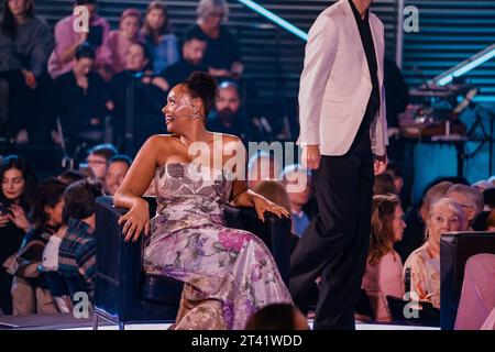 Stoccolma, Svezia. 27 ottobre 2023. Stoccolma, NEP Studios, Svezia, 10 27 2023, Iodl Fridays Final 4. Credito: Daniel Bengtsson/Alamy Live News Foto Stock