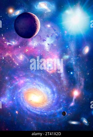 Spazio, illustrazione concettuale Foto Stock