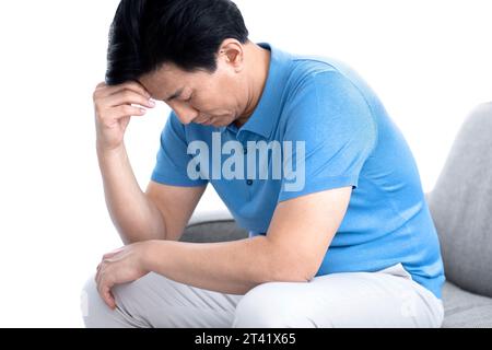 Uomo preoccupato Foto Stock