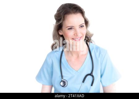 Medico sorridente Foto Stock
