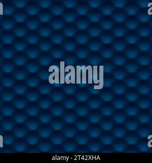 Esagoni lisci blu scuro design grafico con tecnologia astratta. Sfondo geometrico futuristico. Illustrazione vettoriale Illustrazione Vettoriale