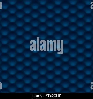 Esagoni lisci blu scuro design grafico con tecnologia astratta. Sfondo geometrico futuristico. Illustrazione vettoriale Illustrazione Vettoriale