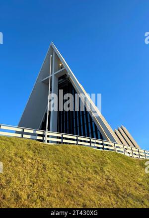 Tromsdalen Church (Cattedrale artica), Tromso, Troms og Finnmark, Norvegia Foto Stock