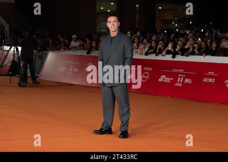 ROMA, ITALIA - OTTOBRE 27: Salmo partecipa ad un Red carpet per il film 'CVLT' durante il 18° Festival del Cinema di Roma all'Auditorium Parco della musica il 27 ottobre 2023 a Roma. (Foto di Luca Carlino/NurPhoto)0 Foto Stock