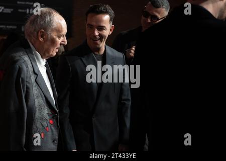 Roma, Italia. 27 ottobre 2023. ROMA, ITALIA - OTTOBRE 27: Dario Argwento e Salmo assistono ad un Red carpet per il film 'CVLT' durante il 18° Festival del Cinema di Roma presso l'Auditorium Parco della musica il 27 ottobre 2023 a Roma. (Foto di Luca Carlino/NurPhoto)0 crediti: NurPhoto SRL/Alamy Live News Foto Stock