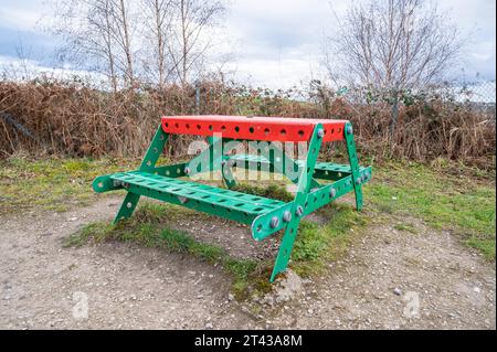 Nob End e il Ponte Meccano sul Manchester Bury Bolton Canal Foto Stock