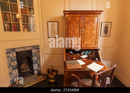 Inghilterra, East Sussex, Rye, Lamb House, One Time Home of the Writer Henry James, The Telephone Room Foto Stock