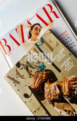 STILL Life of Fashion Magazines, USA 2023 Foto Stock