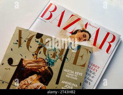 STILL Life of Fashion Magazines, USA 2023 Foto Stock