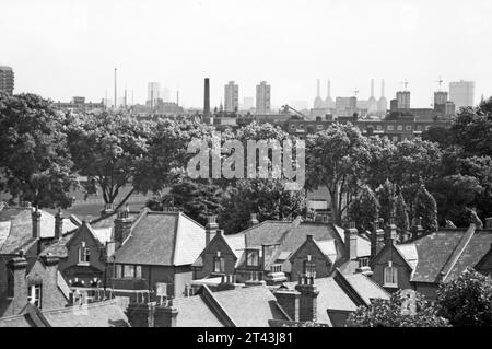 London Roofs, Londra, Inghilterra, 1971 Foto Stock