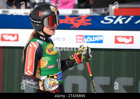 Solden, Tirolo, Austria. 28 ottobre 2023. Apertura della Coppa del mondo di sci alpino Audi FIS; Valerie Grenier (CAN) credito: Action Plus Sports/Alamy Live News Foto Stock