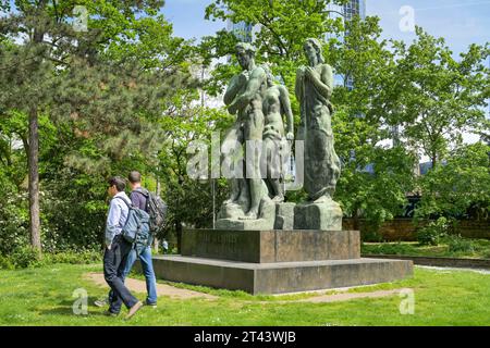 Beethoven-Denkmal von Georg Kolbe, Taunusanlage, Francoforte, Assia, Deutschland Foto Stock