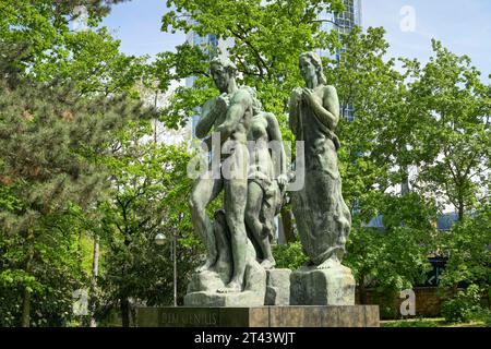 Beethoven-Denkmal von Georg Kolbe, Taunusanlage, Francoforte, Assia, Deutschland Foto Stock