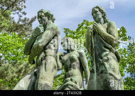 Beethoven-Denkmal von Georg Kolbe, Taunusanlage, Francoforte, Assia, Deutschland Foto Stock