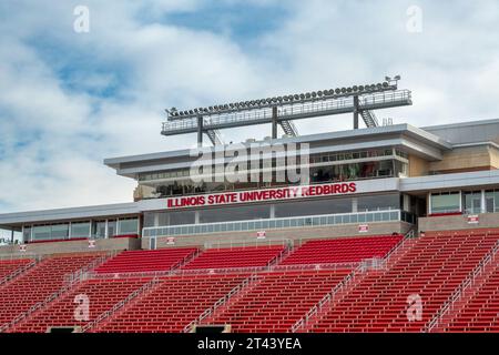 NORMAL, Illinois, USA - 18 OTTOBRE 2023: Hancock Stadium, nel campus dell'Illinois State University. Foto Stock