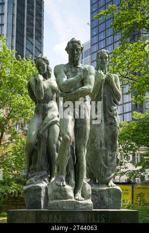 Beethoven-Denkmal von Georg Kolbe, Taunusanlage, Francoforte, Assia, Deutschland *** Monumento di Beethoven di Georg Kolbe, Taunusanlage, Francoforte, Assia, Germania Credit: Imago/Alamy Live News Foto Stock