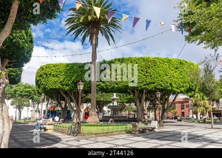 Plaza del Adelantado, San Cristóbal de la Laguna, Tenerife, Isole Canarie, Regno di Spagna Foto Stock