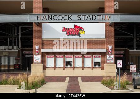 NORMAL, Illinois, USA - 18 OTTOBRE 2023: Hancock Stadium, nel campus dell'Illinois State University. Foto Stock