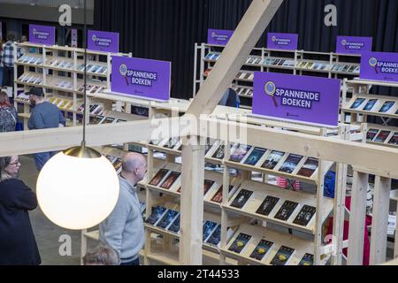 Kortrijk, Belgio. 28 ottobre 2023. La figura mostra la fiera del libro Boektopia a Kortrijk, sabato 28 ottobre 2023. BELGA PHOTO NICOLAS MAETERLINCK Credit: Belga News Agency/Alamy Live News Foto Stock
